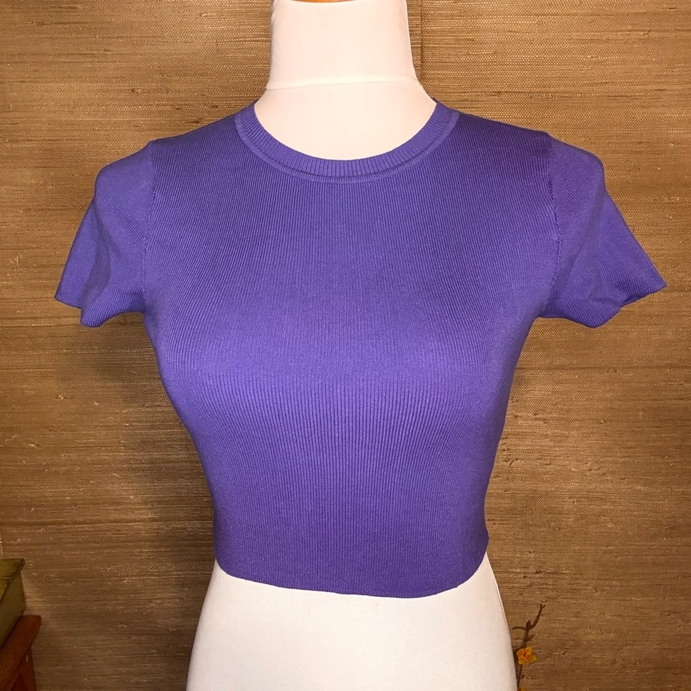 Zara Vibrant Purple Short Sleeve Tee